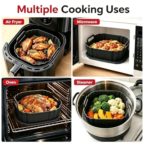 Square Silicone Air Fryer Liners
