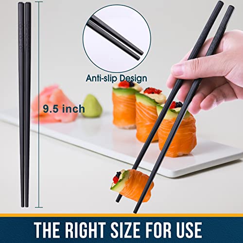 Chopsticks fiberglass Reusable chop sticks 5 Pairs