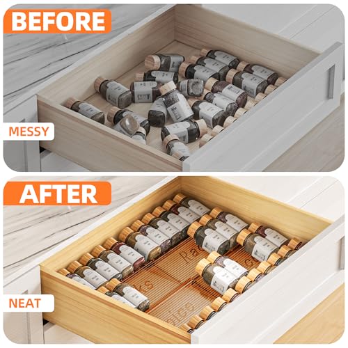 Spice Drawer Organizer (4 Count)