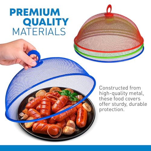 Metal Mesh Screen Food Cover Tent Umbrella