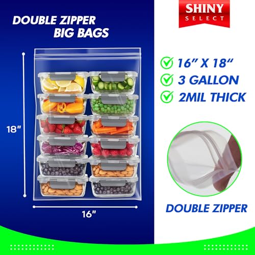12 Count Double Zipper Jumbo Bags