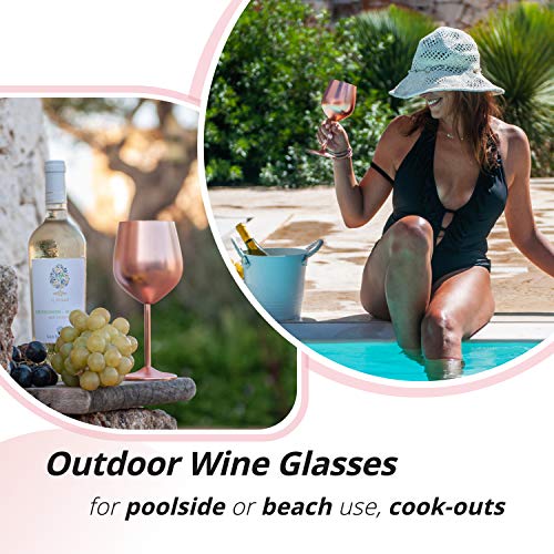 Stainless Steel Wine Glass (4 Count)