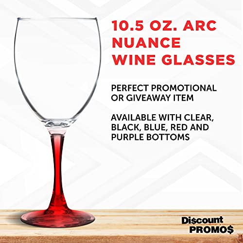 Nuance Wine Glasses by ARC 10.5 oz. Set of 10 (10 Count)
