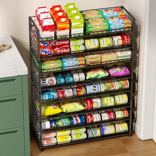 Extra-Long 2-Tier Stackable Can Organizer for Pantry (2 Count)