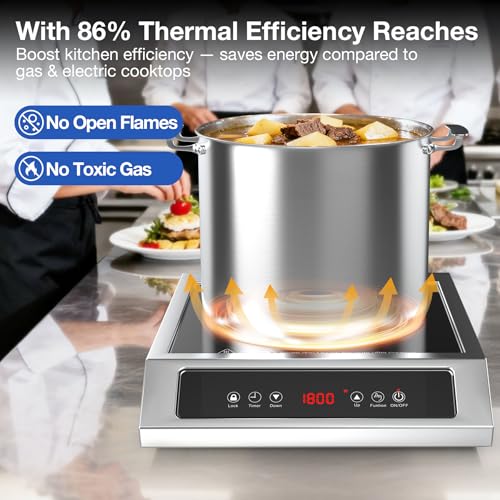 1800W Commercial Induction Cooktop