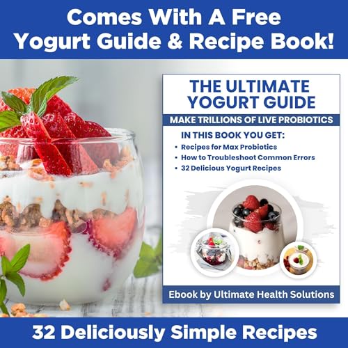 Probiotic Yogurt Maker with Adjustable Temperature & Time Control