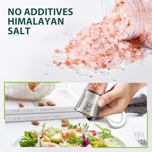 Pink Salt 18 Oz + Rainbow Peppercorns 8 Oz (28 Ounce)