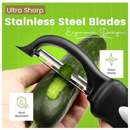 3pcs Vegetable Peelers for Kitchen (3 Count)