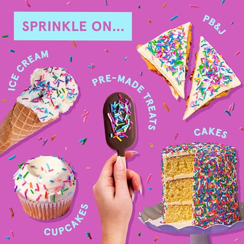 Deluxe Rainbow Crunchy Jimmies 2 Pack