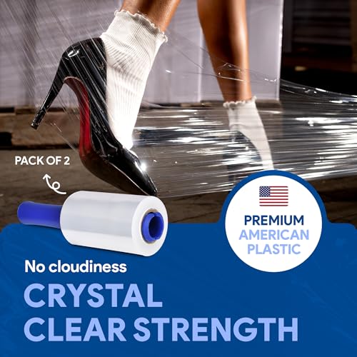 2 Pack of 5'' Stretch Wrap with Rotating Handle
