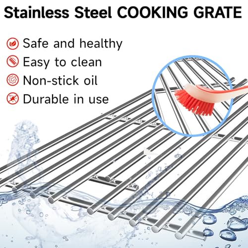 17.5’’ x 20.4'' Stainless Steel Grill Grates for Weber Spirit