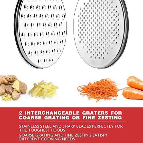 Cheese Grater Citrus Lemon Zester with Food Storage Container & Lid