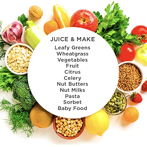 Juicer Premium Vegetable and Fruit Juice Extractor and Nutrition System Makes Nut Milks Baby Food and Sorbets