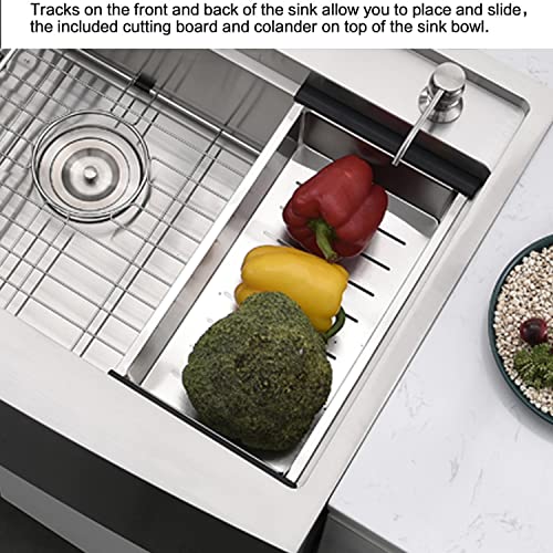 33 Inch Farmhouse Kitchen Sink Workstation