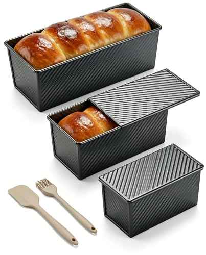 3 Piece Pullman Loaf Pan with Lid (3 Count)