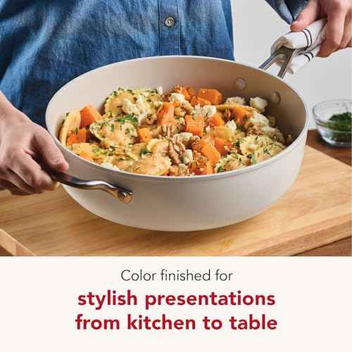 Hard Anodized Ceramic Saute Pan with Lid