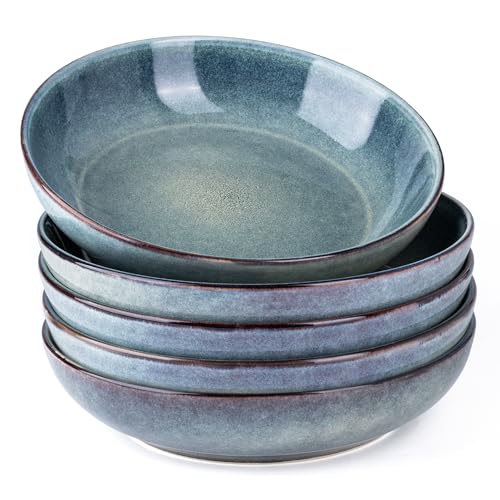8.5’’ Ceramic Pasta Bowls Set of 6 (6 Count)