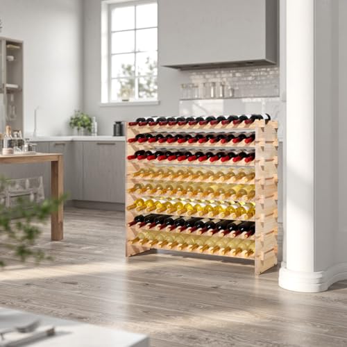 96 Bottle Stackable Modular Wine Rack