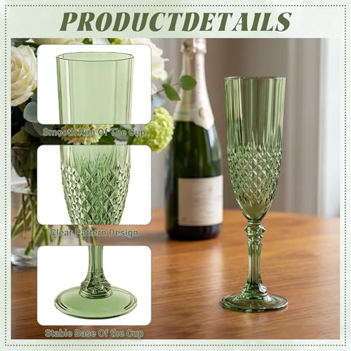 12 Pack Plastic Champagne Flutes (12 Count)