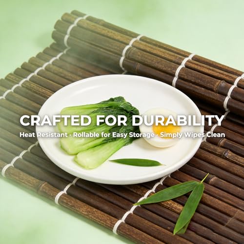 8 Pack 17.7x11.8 Bamboo Placemats
