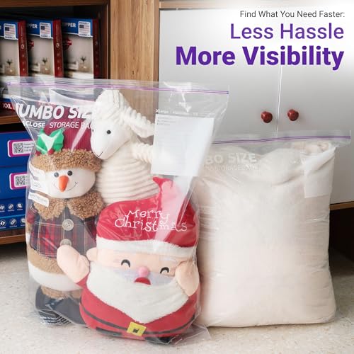 5 Gallon Extra Large Storage Bags (50 Count)