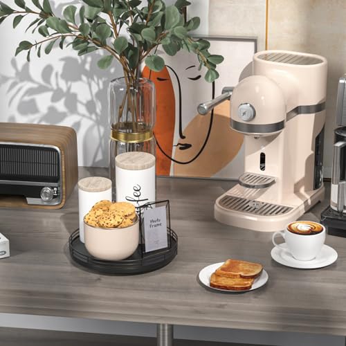 9 Inch Oak Lazy Susan Spice Organizer