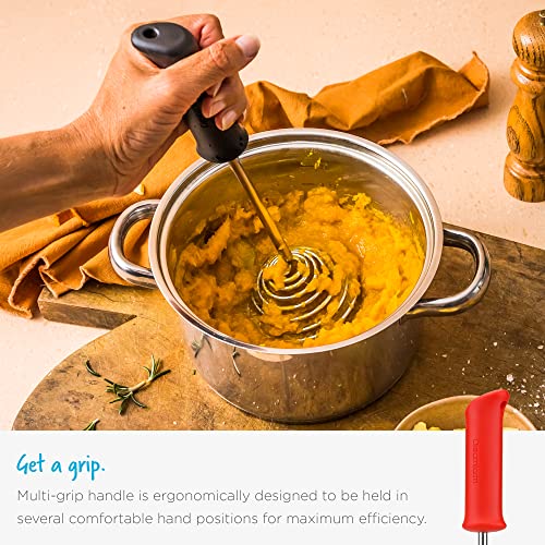 Smood Ergonomic Spring Coil Potato Masher