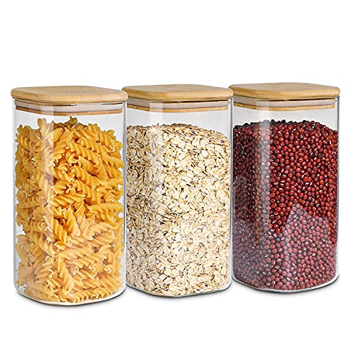 Glass Storage Containers with Lids 1.6 Qt (3 Count)
