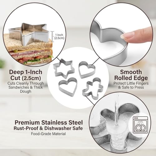 6 Pcs Geometric Plaque Cookie Cutter Set