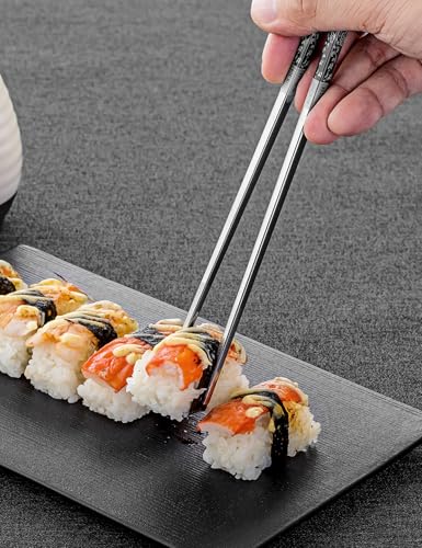 Metal Chopsticks Reusable (3 Count)