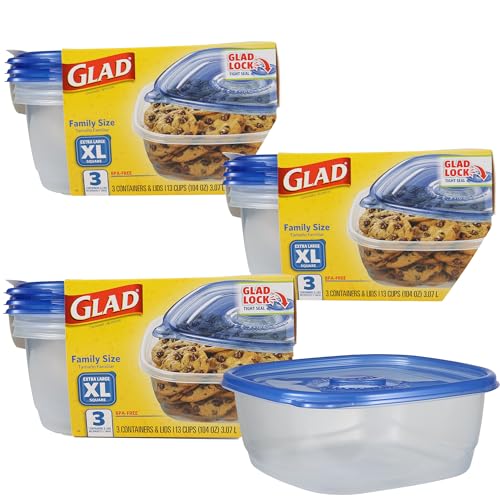 GladWare XL Square Food Storage Containers (3 Count)