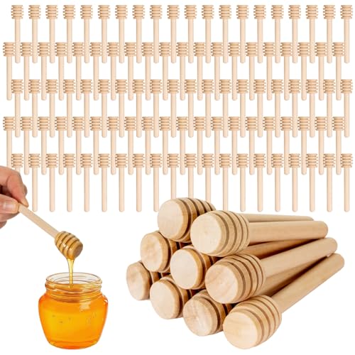 100Pcs 3 inch Honey Dipper Sticks