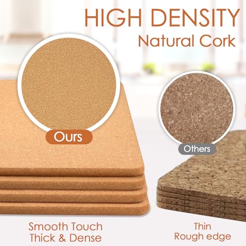 Cork Trivets for Hot Dishes Rectangle (4 Count)