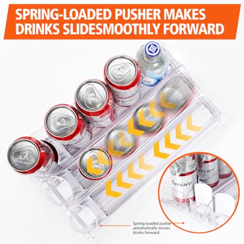 Stackable Soda Can Organizer for Refrigerator