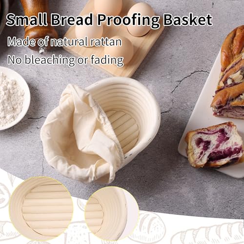6 Pcs Banneton Bread Proofing Basket Oval Sourdough Bread Basket (6 Count)