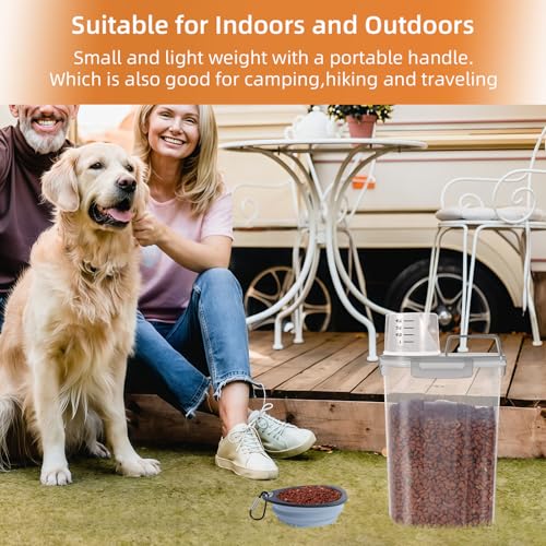 Airtight Small Cat Dog Pet Food Storage Containers BPA Free