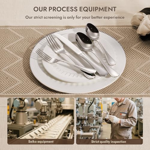18 10 Stainless Steel Silverware Set for 4 (20 Count)