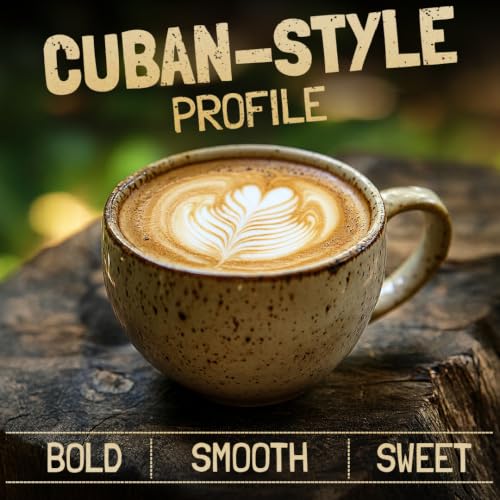 Dark Roast Coffee 5lb bag Cubano Roast 100% Arabica Café Whole Coffee Beans (80 Ounce)