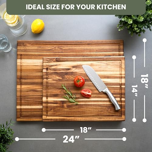 Large Teak Wood Cutting Board