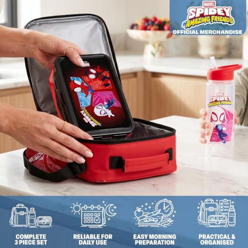 Marvel Spidey and His Amazing Friends Boys Lunch Box 3Pc Set (3 Count)