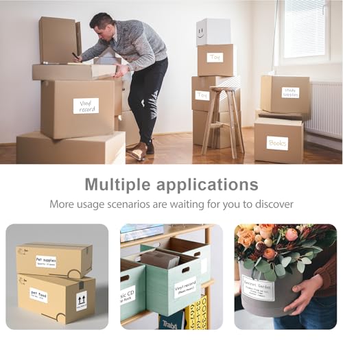3 X 5 Inch Rectangle Sticker White Moving Labels for Boxes