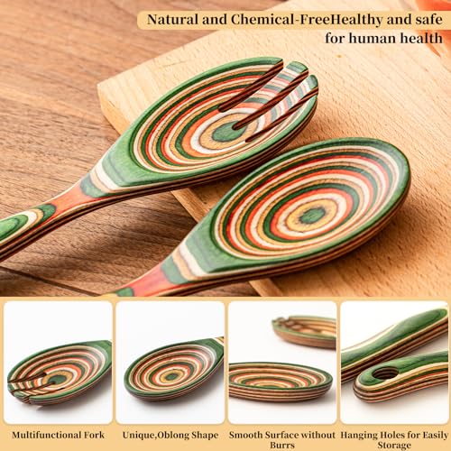 Pakkawood Wooden Salad Server Set