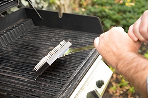 QVG40 Verde Collection Grill Brush with Replaceable Bristles and Scraper