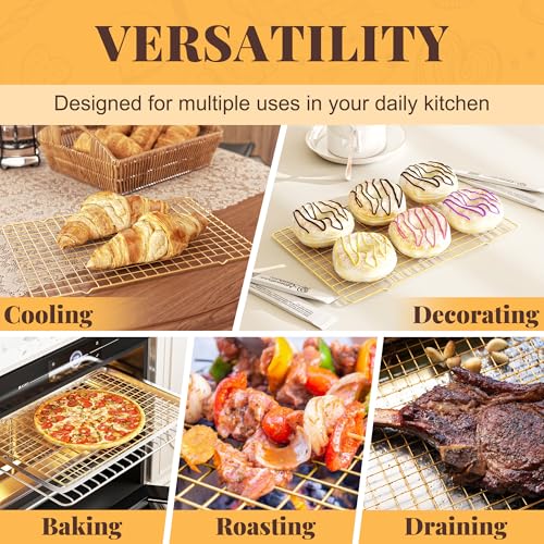 2 PCS Grid Wire Baking Cooling Racks