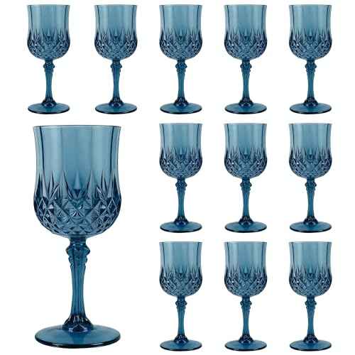 12Pack Plastic Wine Glasses (12 Count)