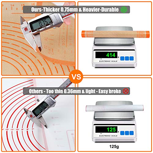 Silicone Pastry Mat 34X26 inch Baking mat Perfect for Dough