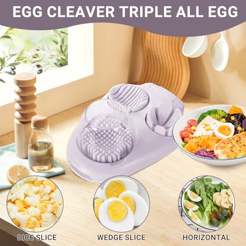 1 Pcs Heavy Duty Egg Slicer with 3 Cutting Modes