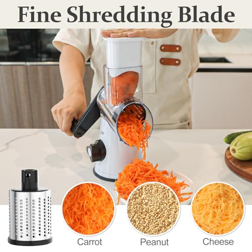 Rotary Cheese Grater Hand Crank Cheese Shredder for Fresh Cheese