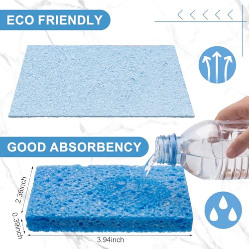 48 Pieces Compressed Wood Pulp Dish Sponges for Kitchen (48 Count)