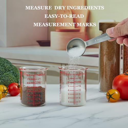 4 oz 120 ml Glass Measuring Cup with V